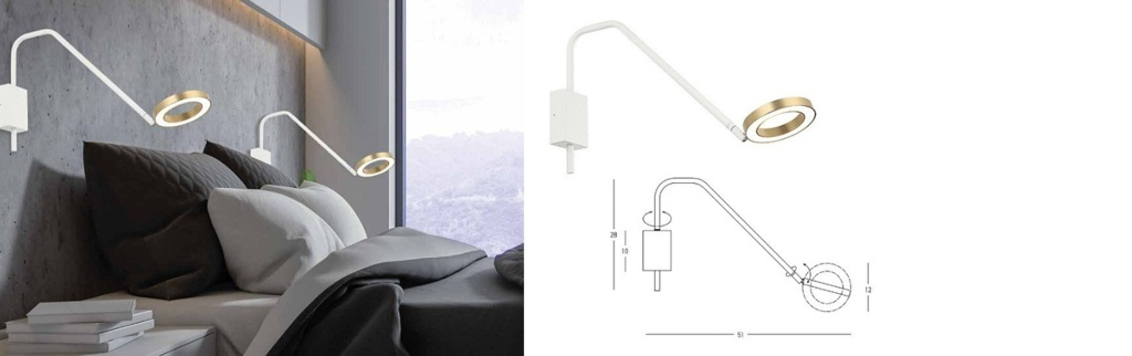 Otočné lampičky k posteli